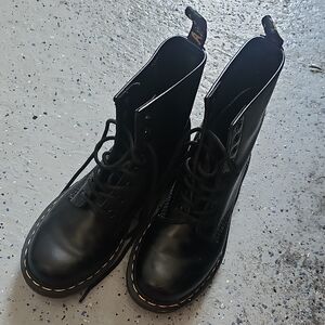 Dr. Martens Black Leather Boots